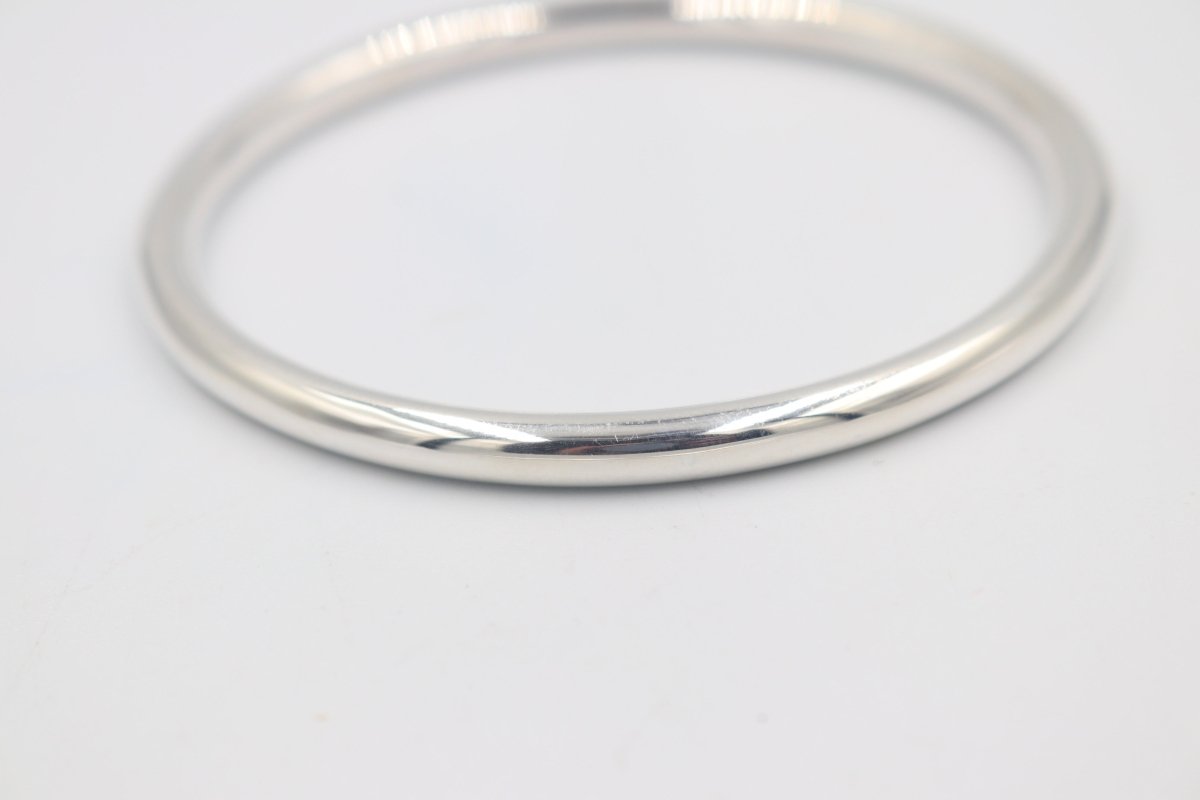 Sterling Silver Full Round Bangle SYB57
