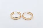 9ct Gold Parini Concave Plain Hoops GE044