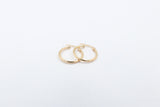 9ct Gold Plain round Hoops GE037