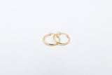 9ct Gold Plain round Hoops GE037