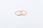 9ct Gold Plain round Hoops GE037