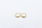 9ct Gold Fancy Oval Hoop Earrings GE019