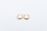 9ct Gold Fancy Oval Hoop Earrings GE019