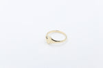 9ct Gold Girls Signet Ring with Created Alexandrite