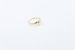 9ct Gold Girls Signet Ring with Created Alexandrite