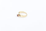 9ct Solid Gold Red CZ Dress ring Set
