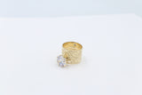 9ct Gold Ladies 2 Piece Set Ring  8.5mm wide bands