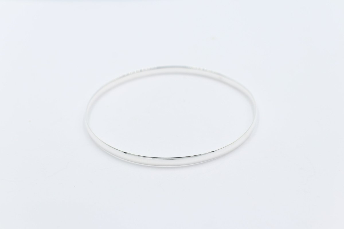 Sterling Silver Solid Bangle SCYB19
