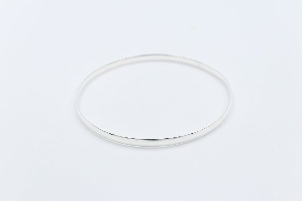 Sterling Silver Solid Bangle SCYB19