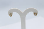 9ct Gold set Genuine Aquamarine Earrings