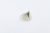 Stg Silver Ring with Greenstone 14ALXG