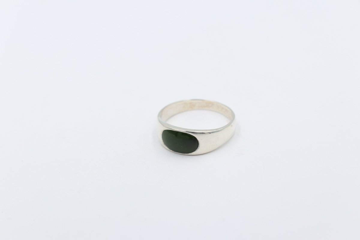 Stg Silver Ring with Onyx