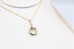 9ct Gold Set Half Bit Pendent
