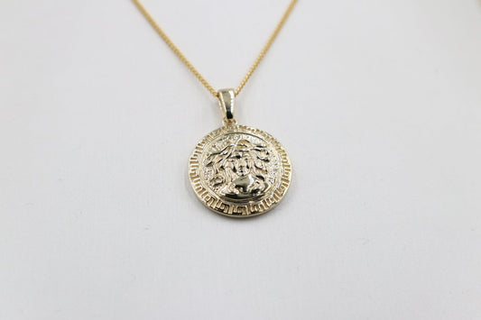 9ct Gold Medusa Pendent