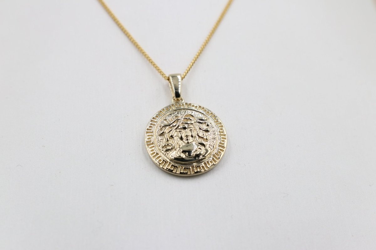 9ct Gold Medusa Pendent