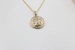 9ct Gold Medusa Pendent