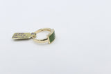 9ct Gold Ladies  Greenstone Ring