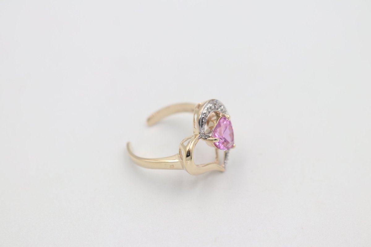 9ct Gold Ladies Gold Toe Ring