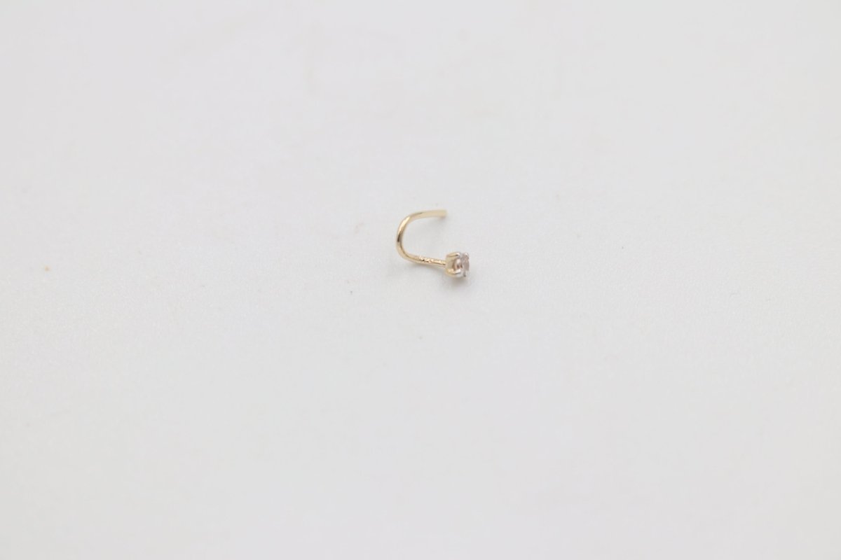 9ct Yellow Gold Genuine Diamond Nose Stud