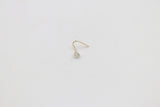 9ct Yellow Gold Genuine Diamond Nose Stud 0.03ct