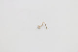 9ct Yellow Gold Genuine Diamond Nose Stud 0.03ct