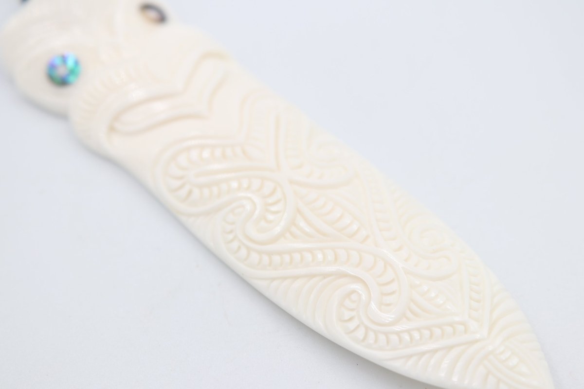 Bone Hei Tiki Taiaha Pendent