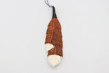 Bound Bone feather pendent