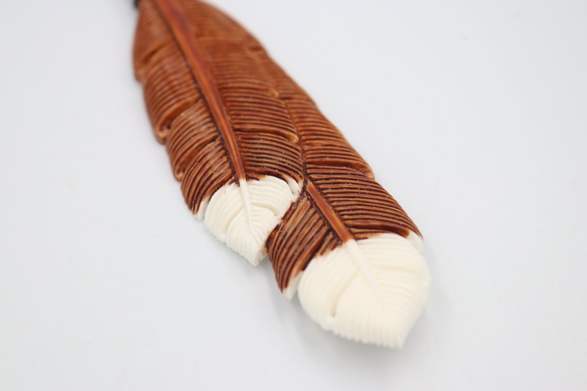 Bound Bone feather pendent