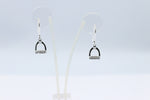 Stg Silver Stirrup Iron Drop set Earrings