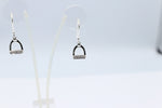 Stg Silver Stirrup Iron Drop set Earrings