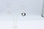 Stg Silver Gold Horseshoe Earrings