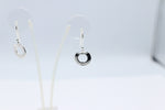 Stg Silver Gold Horseshoe Earrings