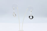 Stg Silver Gold Horseshoe Earrings