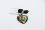 Paua set Heart Pendent with Resin