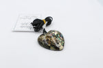 Paua set Heart Pendent with Resin