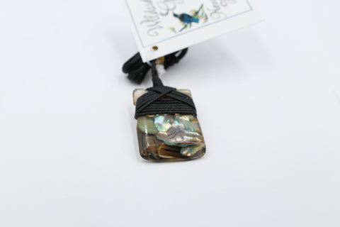 Paua set Toki Pendent with Resin