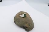 Stg Silver Ring with New Zealand Greenstone 76ALXG