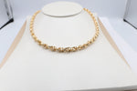 9ct Gold Italian Hollow Fancy Overlapping ChainGAC055
