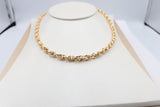 9ct Gold Italian Hollow Fancy Overlapping ChainGAC055