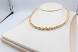 9ct Gold Italian Hollow Fancy Overlapping ChainGAC055