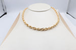 9ct Gold Italian Hollow Fancy Overlapping ChainGAC055