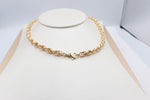 9ct Gold Italian Hollow Fancy Overlapping ChainGAC055