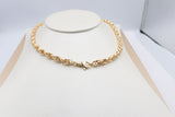 9ct Gold Italian Hollow Fancy Overlapping ChainGAC055