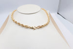 9ct Gold Italian Hollow Fancy Overlapping ChainGAC055