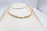 9ct Gold Italian Hollow Fancy Overlapping ChainGAC055