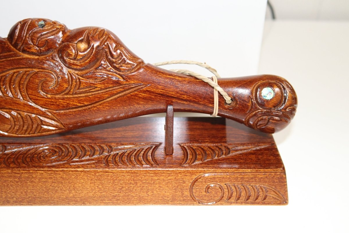 Native New Zealand wood 21st Wahaika With Base