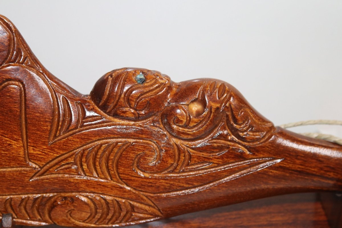 Native New Zealand wood 21st Wahaika With Base