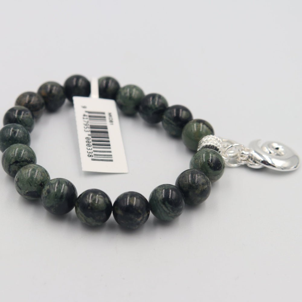 New Zealand Greenstone Stretch Bracelet
