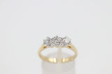 18ct Gold Diamond 3 Stone Ring  TDW 1.02 carat