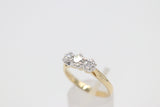 18ct Gold Diamond 3 Stone Ring  TDW 1.02 carat